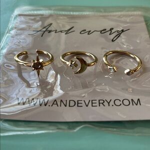 And Every set of 3 celestial rings -new